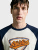 Men's Off White Regular Fit Embroidered Casual Sweatshirt