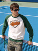 Men's Green Regular Fit Embroidered Casual Sweatshirt