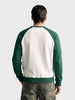 Men's Green Regular Fit Embroidered Casual Sweatshirt