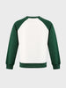 Men's Green Regular Fit Embroidered Casual Sweatshirt