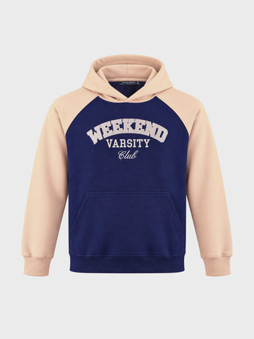 Men's Navy Blue Regular Fit Embroidered Casual Sweatshirt