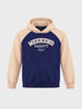 Men's Navy Blue Regular Fit Embroidered Casual Sweatshirt