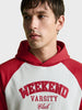 Men's Grey Regular Fit Embroidered Casual Sweatshirt