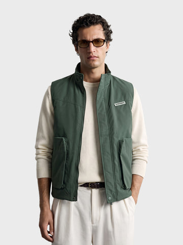 Men's Olive Regular Fit Solid Casual Jacket
