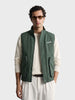Men's Olive Regular Fit Solid Casual Jacket
