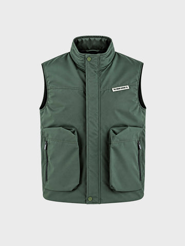 Men's Olive Regular Fit Solid Casual Jacket