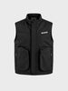 Men's Black Regular Fit Solid Casual Jacket