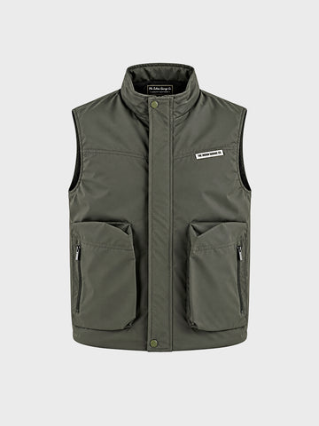Men's Olive Regular Fit Solid Casual Jacket