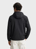 Men's Black Regular Fit Solid Casual Jacket