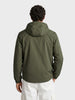 Men's Olive Regular Fit Solid Casual Jacket
