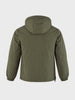 Men's Olive Regular Fit Solid Casual Jacket