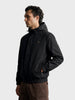 Men's Black Regular Fit Solid Casual Jacket