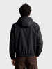 Men's Black Regular Fit Solid Casual Jacket