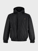 Men's Black Regular Fit Solid Casual Jacket