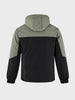 Men's Black Regular Fit Colourblocked Casual Jacket