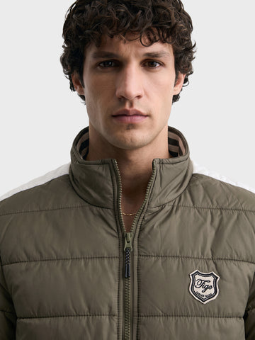 Men's Olive Regular Fit Solid Casual Jacket