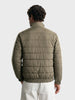 Men's Olive Regular Fit Solid Casual Jacket