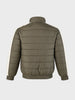 Men's Olive Regular Fit Solid Casual Jacket