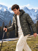 Men's Olive Regular Fit Camouflage Printed Casual Jacket
