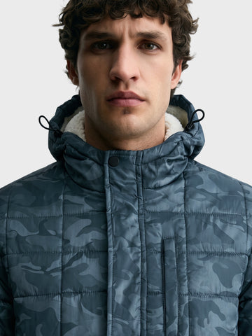 Men's Grey Regular Fit Solid Casual Jacket