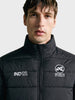 Men's Black Regular Fit Embroidered Casual Jacket