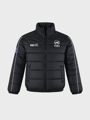 Men's Black Regular Fit Embroidered Casual Jacket