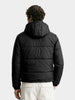 Men's Black Regular Fit Solid Casual Jacket