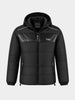 Men's Black Regular Fit Solid Casual Jacket