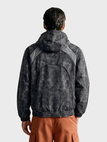 Men's Grey Regular Fit Solid Casual Jacket