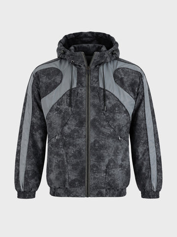 Men's Grey Regular Fit Solid Casual Jacket