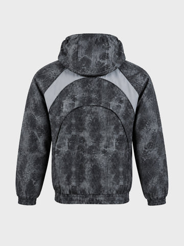 Men's Grey Regular Fit Solid Casual Jacket