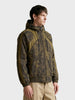 Men's Olive Regular Fit Solid Casual Jacket