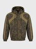 Men's Olive Regular Fit Solid Casual Jacket