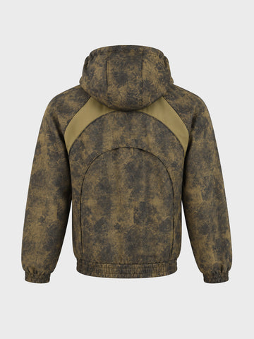 Men's Olive Regular Fit Solid Casual Jacket