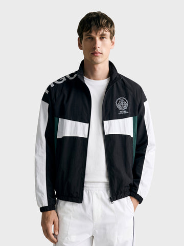 Men's Black Regular Fit Solid Casual Jacket