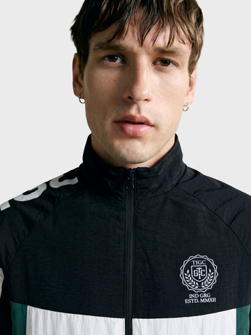 Men's Black Regular Fit Solid Casual Jacket