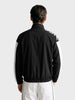Men's Black Regular Fit Solid Casual Jacket