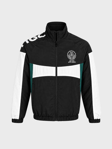 Men's Black Regular Fit Solid Casual Jacket