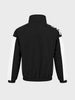 Men's Black Regular Fit Solid Casual Jacket