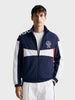 Men's Navy Blue Regular Fit Solid Casual Jacket