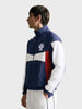 Men's Navy Blue Regular Fit Solid Casual Jacket