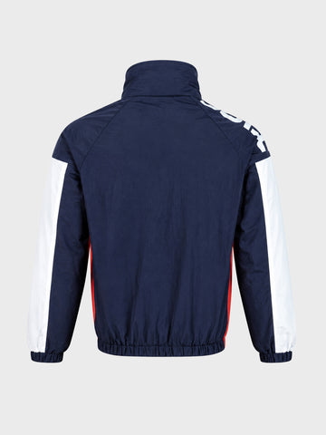 Men's Navy Blue Regular Fit Solid Casual Jacket