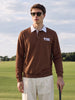 Men's Brown Regular Fit Solid Casual Sweatshirt