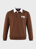 Men's Brown Regular Fit Solid Casual Sweatshirt