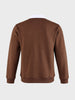 Men's Brown Regular Fit Solid Casual Sweatshirt