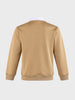 Men's Beige Regular Fit Solid Casual Sweatshirt