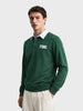 Men's Green Regular Fit Solid Casual Sweatshirt