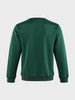 Men's Green Regular Fit Solid Casual Sweatshirt