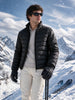 Men's Black Regular Fit Solid Casual Jacket