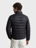 Men's Black Regular Fit Solid Casual Jacket